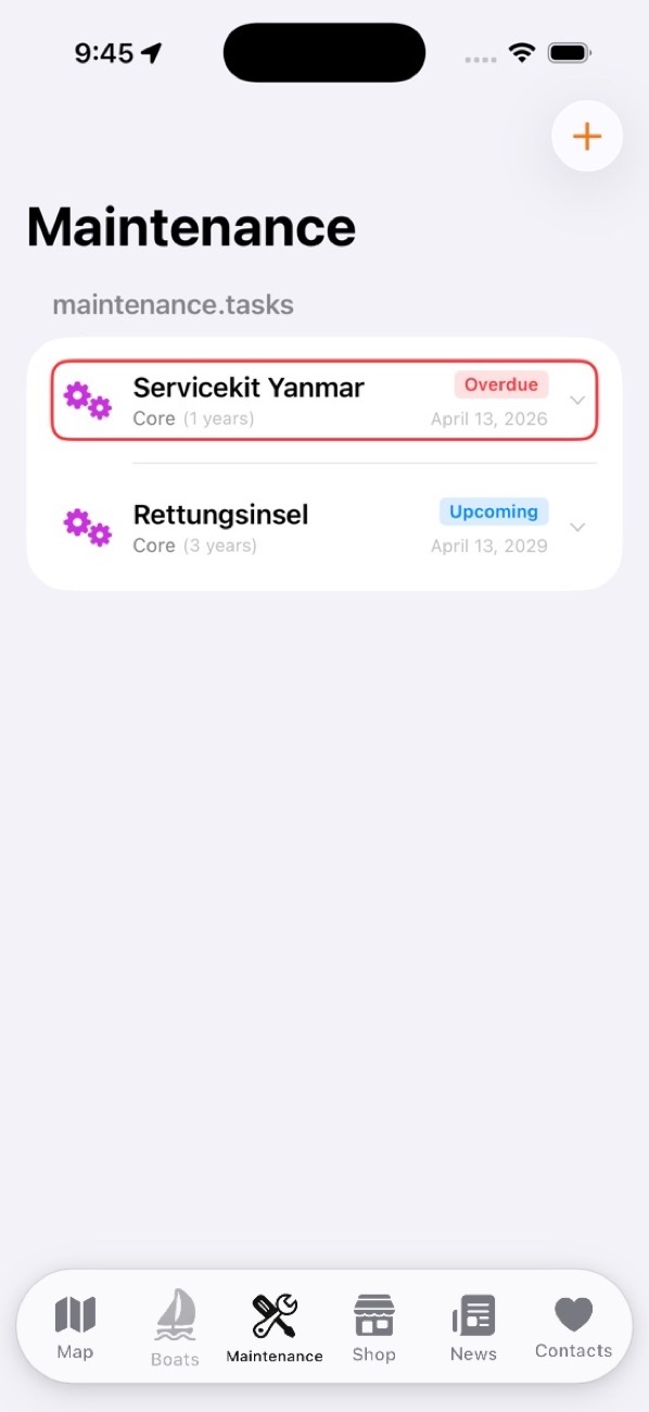 Wartung mit Status-Ampeln