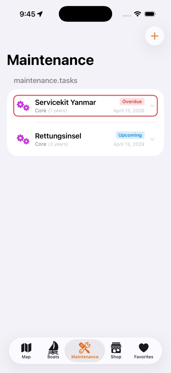Wartung mit Status-Ampeln